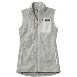Women's L.L.Bean Sweater Fleece Long Vest Size Medium